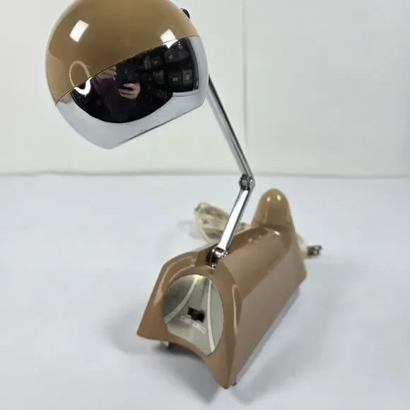 Hamilton Atomic Telescoping Orb Eyeball Desk Lamp 1960’s Mid Century Modern Work - Picture 2 of 16